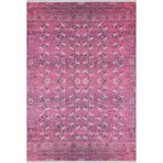 130x190 cm Solapur Bordo Modern Yün El Dokuma Modern Geometrik Etnik Eskitme Desenli Boho Oturma Odası Salon Yolluk Koridor Mutfak Halısı