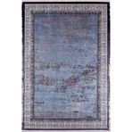 130x190 cm YujnoSahalinsk Gri Çerçeveli Yün El Dokuma Modern Geometrik Etnik Eskitme Desenli Boho Oturma Odası Salon Yolluk Koridor Mutfak Halısı
