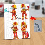 13120 İtfaiyeci Kahramanlar Meslek 99 Parça Puzzle Yapboz Tablo