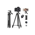 135cm Pro Tripod Cep Telefonu Tripot Bluetooth Kumanda Çantalı Dslr Tripod