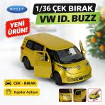1/36 Çek Bırak Volkswagen Id. Buzz Die-Cast Model Araba Açılır Kapılı