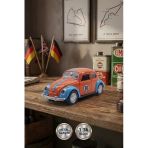 1:36 Metal Klasik Vosvos Çek Bırak Araba Kapıları Açılan Oyuncak 1967 Volkswagen Beetle - Turuncu