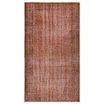 137x244 cm Atina Turuncu Vintage Yün El Dokuma Modern Geometrik Etnik Eskitme Desenli Boho Oturma Odası Salon Yolluk Koridor Mutfak Halısı