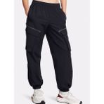 1386481-001 UA UNSTOPPABLE CARGO PA Lastikli Bel Loose Fit Siyah Kadın Eşofman Altı