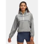 1389567-114 Ua Run 96 Jacket Dik Yaka Loose Fit Baskılı Beyaz Kadın Zip Ceket - XS