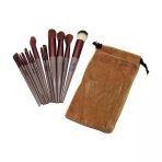 13PCS EFLATUN KADİFE TORBALI MAKYAJ FIRÇA SET-Findit