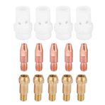 14 adet Mig Kaynak Tabancası Temas Ucu Seti Kontak Ucu Gaz Difüzörü Uç Tutucu Seti Binzel 36KD MIG Kaynak Meşalesi 0.8mm 1.0mm 1.2mm 1.6mm isteğe bağlı(导电咀0.8mm)