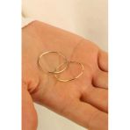 14 Ayar 2.5Cm Halka Altın Küpe