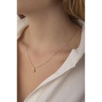 14 Ayar Altın Aynalı Zincir Kalp Kolye 1.35 Mm 001 sari-altin