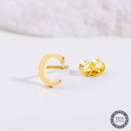 14 Ayar Altın C Harf Küpe 0,45 gr