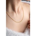 14 Ayar Altın Kalın Gurmet Zincir Kolye 3.5 Mm