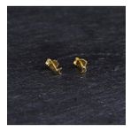 14 Ayar Altın Minik Ay Hilal Küpe 0,43 gr