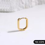 14 Ayar Altın Modern Tek Halka Küpe 0,98 gr