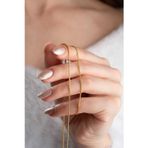 14 Ayar Altın Orta Kalın Palmiye Zincir Kolye 1mm