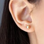 14 Ayar Altın Top Küpe 6 mm