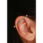 14 Ayar Altın Yıldız Industrial Piercing