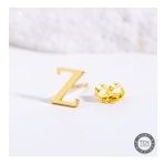 14 Ayar Altın Z Harf Küpe 0,45 gr