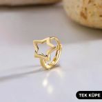 14 Ayar Tek Yıldız Halka Altın Küpe 0,65 gr