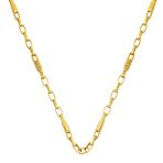 14 Ayar Versage Halkalı Altın Zincir Kolye 50 Cm.