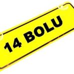 14 BOLU Yazılı Sarı Dekor Plaka Sök Tak Pratik yeni nesil