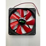 14 Cm Kasa Fanı 2 Pin 14 Cm Fan 14x14x2.5 Cm Fan Kırmızı