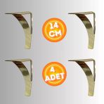 14 Cm Metal Damla Koltuk Ayağı Mobilya Ayağı Ünite Ayağı Konsol Ayağı Puf Berjer Ayağı ( 4 Adet)