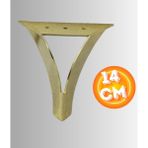 14 cm Metal Damla Koltuk Ayağı Mobilya Ayağı Ünite Ayağı Konsol Ayağı Puf Berjer Ayağı - Gold