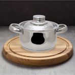 14 cm Mini Güveç Tencere, Mama ve Sos Için Kullanışlı, Beyaz Renk - 1BW-Beyaz - Seçenek 1