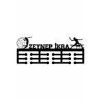 14 Design Kişiye Özel Tenis Madalya Askısı - Kadın Figür