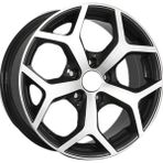 14 Inç 4X100 Siyah Elmas Kesim Jant Modeli Renault Hyundai Honda (4 Adet ) - Black