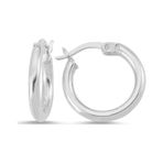 14 mm Gümüş Halka Küpe