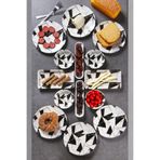 14 Parça 6 Kişilik Handmade Mermer Desen Kahvaltı Takımı - Lüx Kahvaltılık Sunum Seti OPH-001779