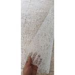 140 X 200 CM Silinebilir Lüks Masa Örtüsü Şeffaf Hasır Desen Beyaz Pvc Masa Örtüsü