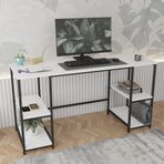 140*50 Cm Metal Calisma Bilgisayar Ofis Masasi Kitaplikli
