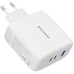 140W Gan 3 Portlu Usb-C + Usb-A Şarj Aleti Qc5.0 Pd3.1, Ipad,,, Notebook, Air Uyumlu Hızlı Şarj + 2 Metre Type-C Kablosu