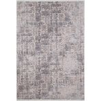 140x200 cm Barczewo Antrasit Çizgili Yün El Dokuma Modern Geometrik Etnik Eskitme Desenli Boho Oturma Odası Salon Yolluk Koridor Mutfak Halısı