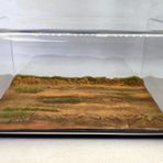 1/43-1/64 Ölçek Diecast Desert Road Diorama Zemin ve Case