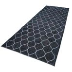 143x399 cm Geometrik Halı Mor Geometrik Yün El Dokuma Modern Geometrik Etnik Eskitme Desenli Boho Oturma Odası Salon Yolluk Koridor Mutfak Halısı
