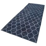 145x380 cm Geometrik Halı Mor Geometrik Yün El Dokuma Modern Geometrik Etnik Eskitme Desenli Boho Oturma Odası Salon Yolluk Koridor Mutfak Halısı