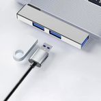 1460 Usb Type C 3.0 Hub 3 Portlu Çoklayıcı Çoğaltıcı Dönüştürücü Çevirici Adaptör Usb Type-C (Erkek)1Xusb 3.0+2X Usb 2.0 (Dişi)5 Gbps