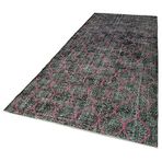 146x352 cm Geometrik Halı Siyah Geometrik Yün El Dokuma Modern Geometrik Etnik Eskitme Desenli Boho Oturma Odası Salon Yolluk Koridor Mutfak Halısı