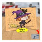 147938487 Küçük Uçan Süpürgeli Cadı 99 Parça Puzzle Yapboz Tablo