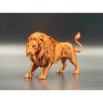 14CM Aslan Figürü Ev Salon Ofis Masa Bronz Renk