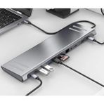 14IN1 Type-C To Dock Istasyonu 14'ü 1 Arada HDMI VGA Pd(3.0), 4 * Usb, 2 * USB C, 10 / 100M Gigabi
