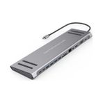 14IN1 Type-C To Istasyonu 14'ü 1 Arada HDMI VGA Pd(3.0), 4 * Usb, 2 * USB C, 10 / 100M Gigabit 14 In 1 Uyumlu Adaptör 9199A - Option-1 - 001-Renkli