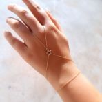 14k Altın Yıldızlı Şahmeran Bileklik