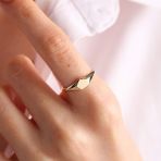 14k Beşgen 0,6 cm Altın Şövalye Yüzük
