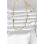 14K Gold Renk Çizgi Lazer 60 Cm Kadın Kolye (Cm)