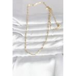 14K Gold Renk İnce Ataç Zincir 60 Cm Kadın Kolye (Cm)