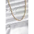 14K Gold Renk Kaplama Ezme Yılan Zincir Model Cm Kadın Kolye - Ebj251201w38693